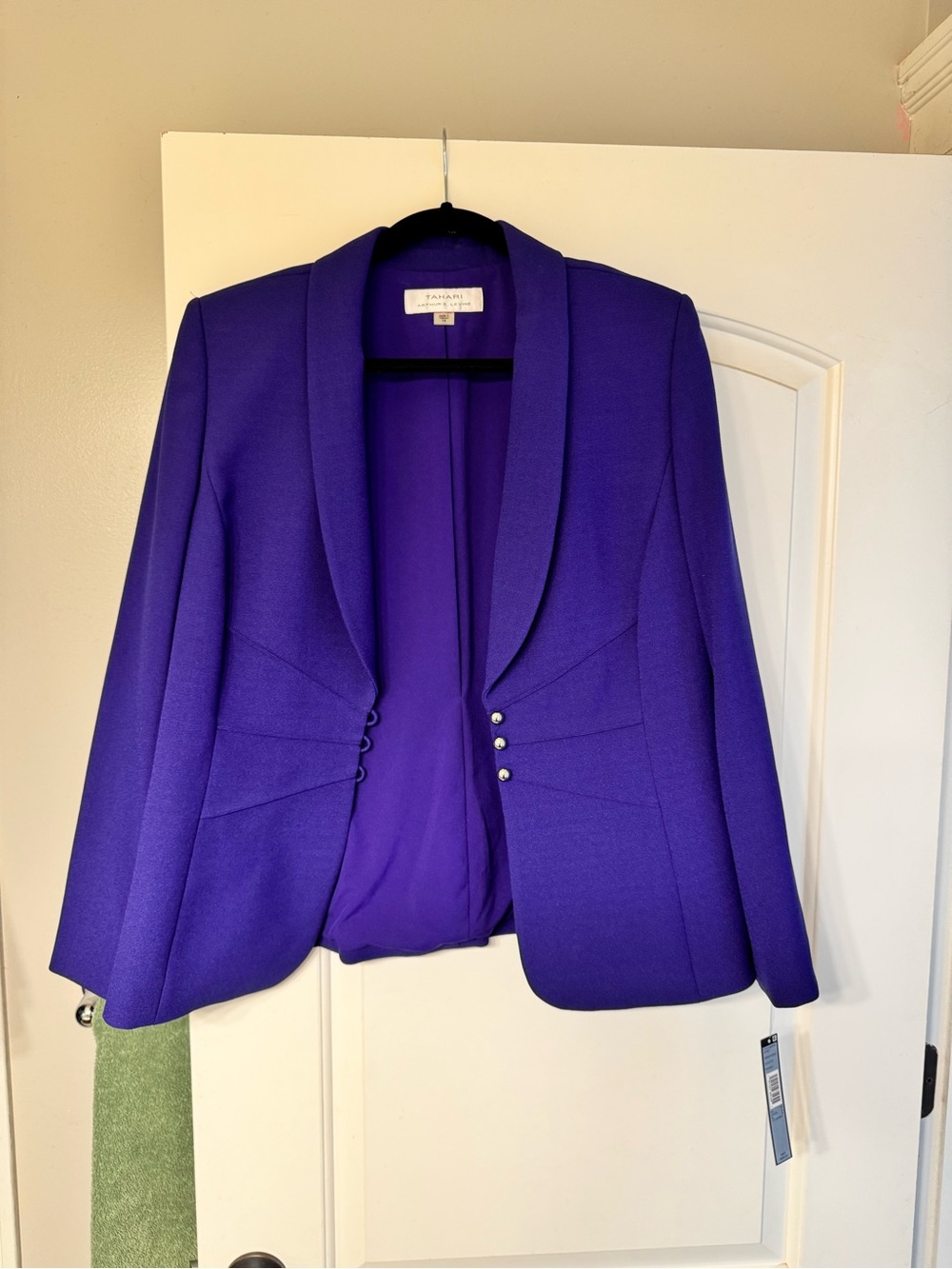 Tahari Arthur S. Levine Jacket and Skirt Two Piece | Size: 14 | French Purple